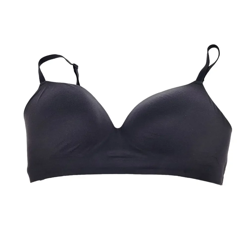 Soma Enbliss Gray Soft Brushed Fabric Wireless Smooth T-Shirt Bra Size 36C